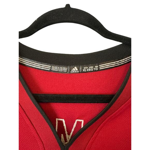 Adidas Miami Heat Lebron James #6 Red Stitched Jersey - Authentic - XL Length +2 - Picture 8 of 11